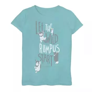 Футболка с рисунком «Wire The Wild Things Are Wild Rumpus» для девочек 7–16 лет Licensed Character