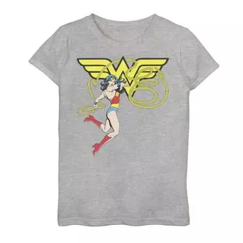 Футболка с рисунком Wonder Woman для девочек 7–16 лет DC Comics