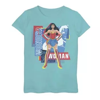 Футболка с рисунком Wonder Woman для девочек 7–16 лет Pop Wonder DC Comics