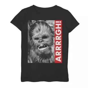 Футболка с рисунком Wookiee Rebel Yell для девочек 7–16 лет Star Wars