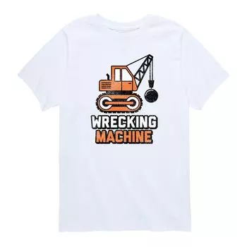 Футболка с рисунком Wrecking Machine для мальчиков 8–20 лет Licensed Character, белый