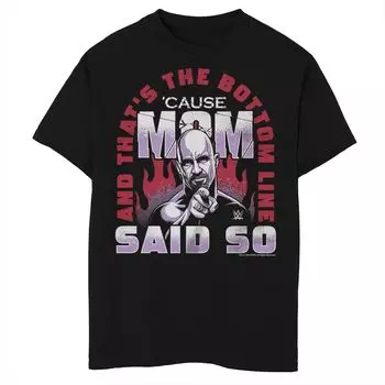 Футболка с рисунком WWE для мальчиков 8–20 лет, «Потому что мама так сказала» Licensed Character