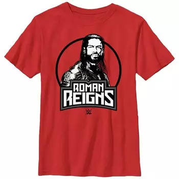 Футболка с рисунком WWE Roman Reigns для мальчиков Licensed Character, красный