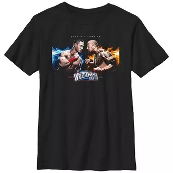 Футболка с рисунком WWE Wrestlemania XXVIII для мальчиков Licensed Character, черный