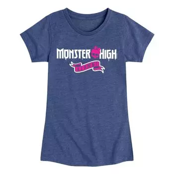 Футболка с рисунком выпускников Monster High для девочек 7–16 лет Licensed Character, синий