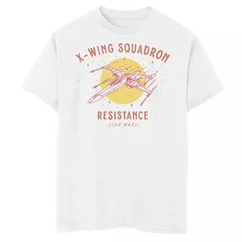 Футболка с рисунком X-Wing Squadron для мальчиков 8–20 лет «Звездные войны. Скайуокер. Восхождение» Star Wars, белый