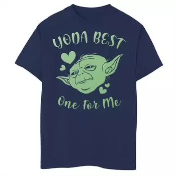 Футболка с рисунком Yoda Best One для мальчиков 8–20 лет Licensed Character, синий