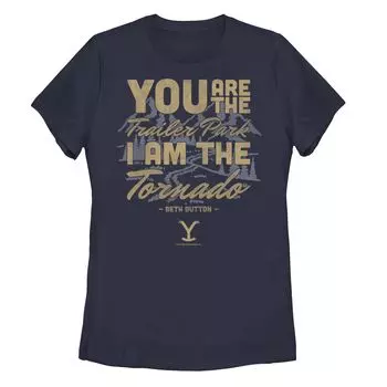 Футболка с рисунком «You Are The Trailer Park I Am The Tornado» для юниоров «Йеллоустоун» Licensed Character