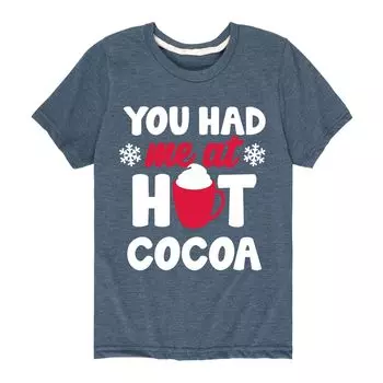 Футболка с рисунком You Had Me At Hot Cocoa для мальчиков 8–20 лет Licensed Character
