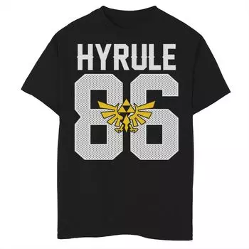 Футболка с рисунком Zelda Hyrule Triforce 86 для мальчиков 8–20 лет Licensed Character