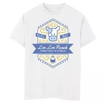 Футболка с рисунком Zelda Lon Lon Ranch Finest Milk In Hyrule для мальчиков 8–20 лет Licensed Character