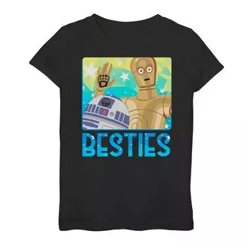 Футболка с рисунком «Звездные войны Besties» для девочек 7–16 лет Licensed Character