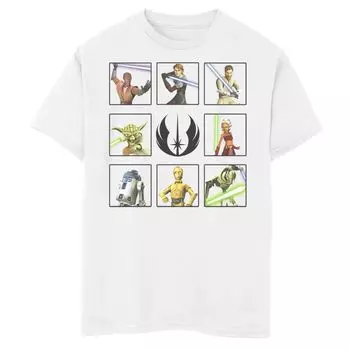 Футболка с рисунком «Звездные войны: Повстанцы Войн клонов» для мальчиков 8–20 лет Star Wars, белый