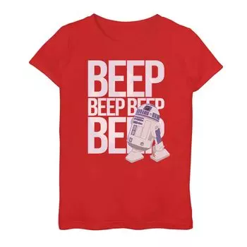 Футболка с рисунком «Звездные войны R2-D2 Beep Beep» для девочек 7–16 лет Licensed Character