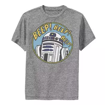 Футболка с рисунком «Звездные войны» R2-D2 для мальчиков 8–20 лет Bleep Bleep Bleep Performance Star Wars