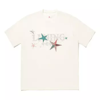 Футболка с рисунком звезды Li-Ning, бежевый