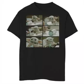 Футболка с рисунком «Звёздные войны: Мандалорец» для мальчиков 8–20 лет, известная как «Малышка Йода», «Похититель печенья» R12 Star Wars