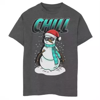 Футболка с рождественским рисунком Santa Snowman Chill для мальчиков 8–20 лет Licensed Character