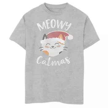Футболка с рождественским текстом и рисунком Fifth Sun Santa Cat для мальчиков 8–20 лет Licensed Character
