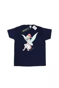 Футболка с рождественской феей Тинкербелл Disney, темно-синий