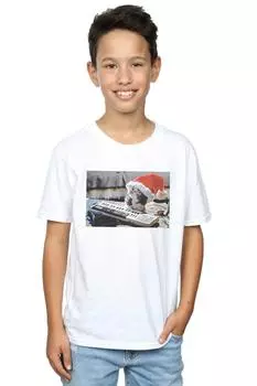 Футболка с рождественской шляпой Mogwai Gremlins, белый