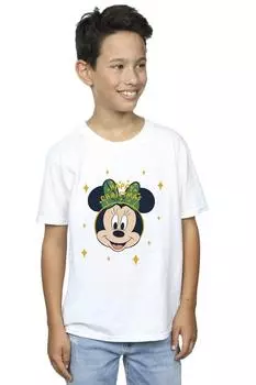 Футболка с Рождеством Минни Маус Disney, белый