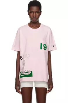 Футболка с розовой коброй Bode