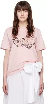 Футболка с розовым котенком MSGM