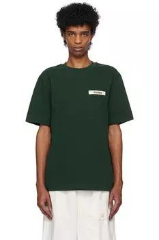 Футболка с рубчиком Jacquemus, зеленый