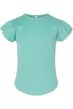 Футболка с рукавами-крылышками для малышей Rabbit Skins, цвет saltwater