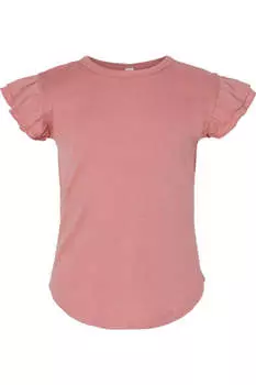 Футболка с рукавами-крылышками для малышей Rabbit Skins, цвет mauvelous