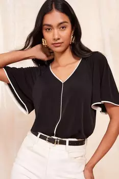 Футболка с рукавами крылышками Friends Like These, черный