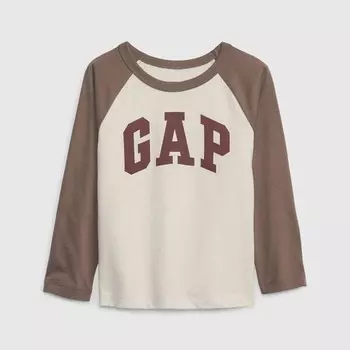 Футболка с рукавами реглан и логотипом Gap, белый