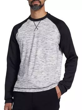 Футболка с рукавами реглан Pino By Pinoporte, цвет Black Grey