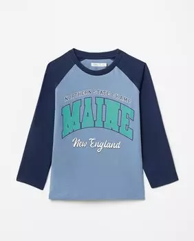 Футболка с рукавами реглан Sfera, синий