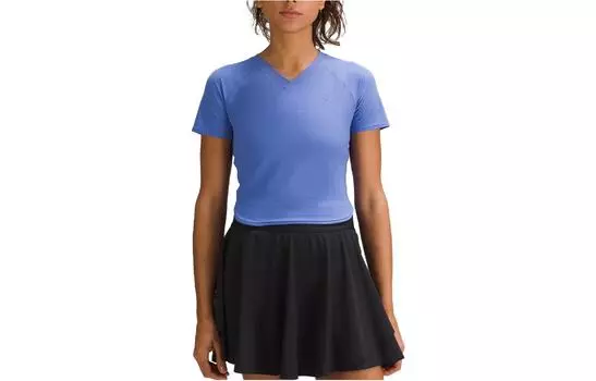 Футболка с рукавами реглан женская Lululemon, Tree Blue