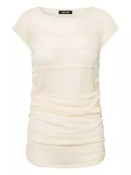 Футболка с рюшами Elena Velez, нейтральный