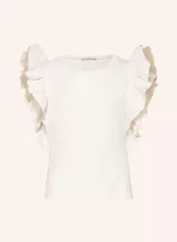 Футболка с рюшами Elsy, белый