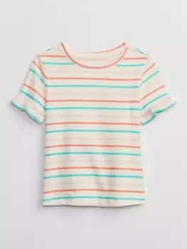 Футболка с рюшами Gap, белый