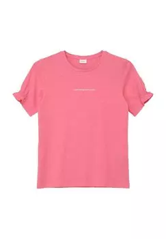 Футболка с рюшами, хлопок, детская s.Oliver, цвет Lilac Pink