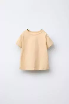 Футболка с рюшами на спине ZARA, цвет Vanilla