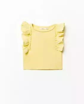 Футболка с рюшами Sfera, жёлтый