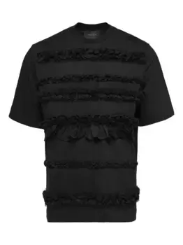 Футболка с рюшами Simone Rocha, черный