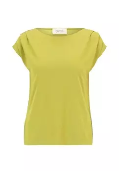 Футболка с рюшами женская CARTOON, цвет 5433 Moss