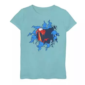 Футболка с рваной графикой «Мушу Кри-Ки берет на себя вину» для девочек 7–16 лет Disney's Mulan Girls Disney