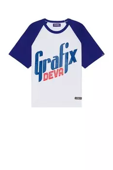 Футболка с рваными краями Deva States, синий