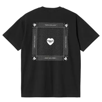 Футболка S/S Heart Bandana T-Shirt Carhartt Wip, цвет Schwarz/Wei