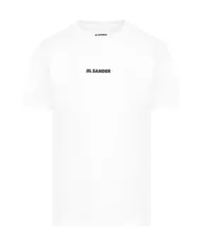 Футболка S с круглым вырезом и коротким рукавом Jil Sander, белый