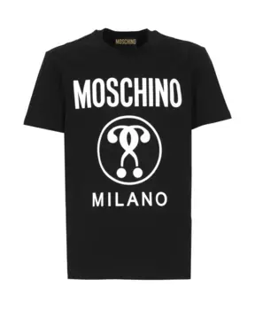 Футболка S с логотипом Moschino, черный