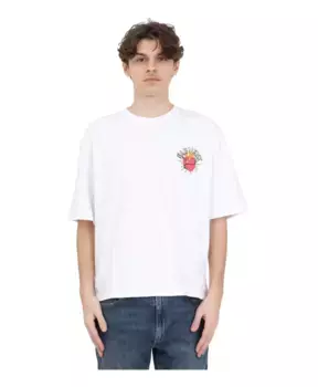 Футболка S с принтом спереди и сзади Garment Workshop, белый